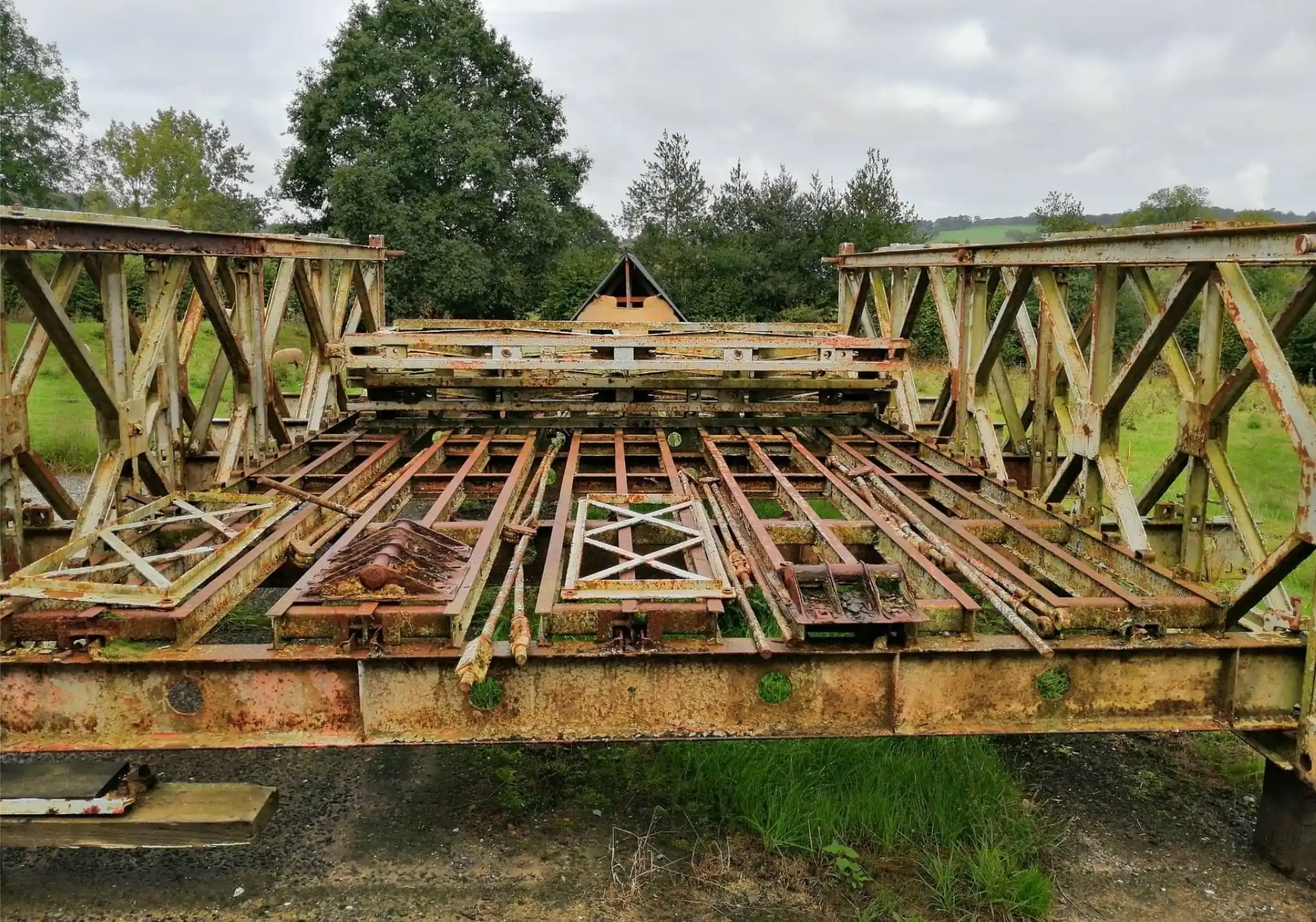Le pont Bailey avant rénovation en octobre 2019 Le pont Bailey avant rénovation en octobre 2019