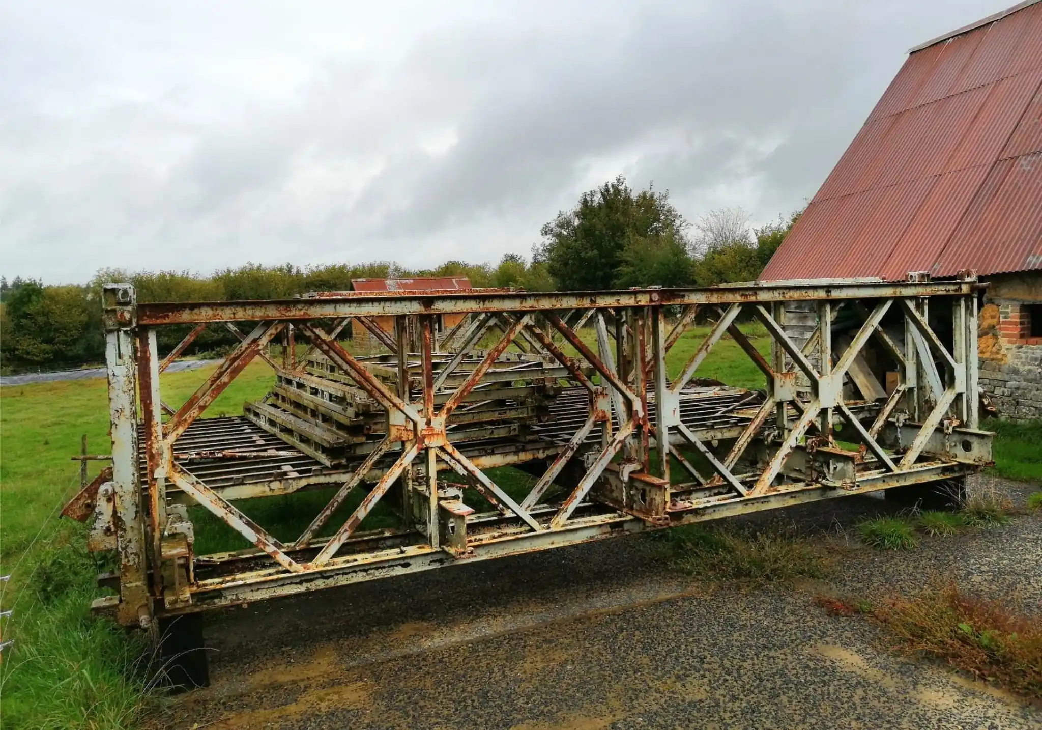 Le pont Bailey avant rénovation en octobre 2019 Le pont Bailey avant rénovation en octobre 2019