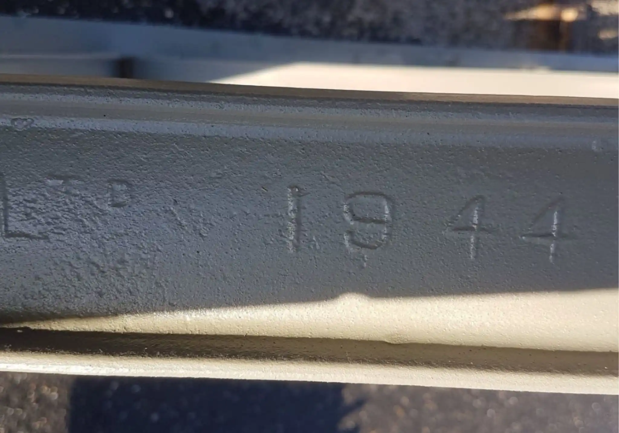 Le marquage British Steel 1944 Le marquage British Steel 1944