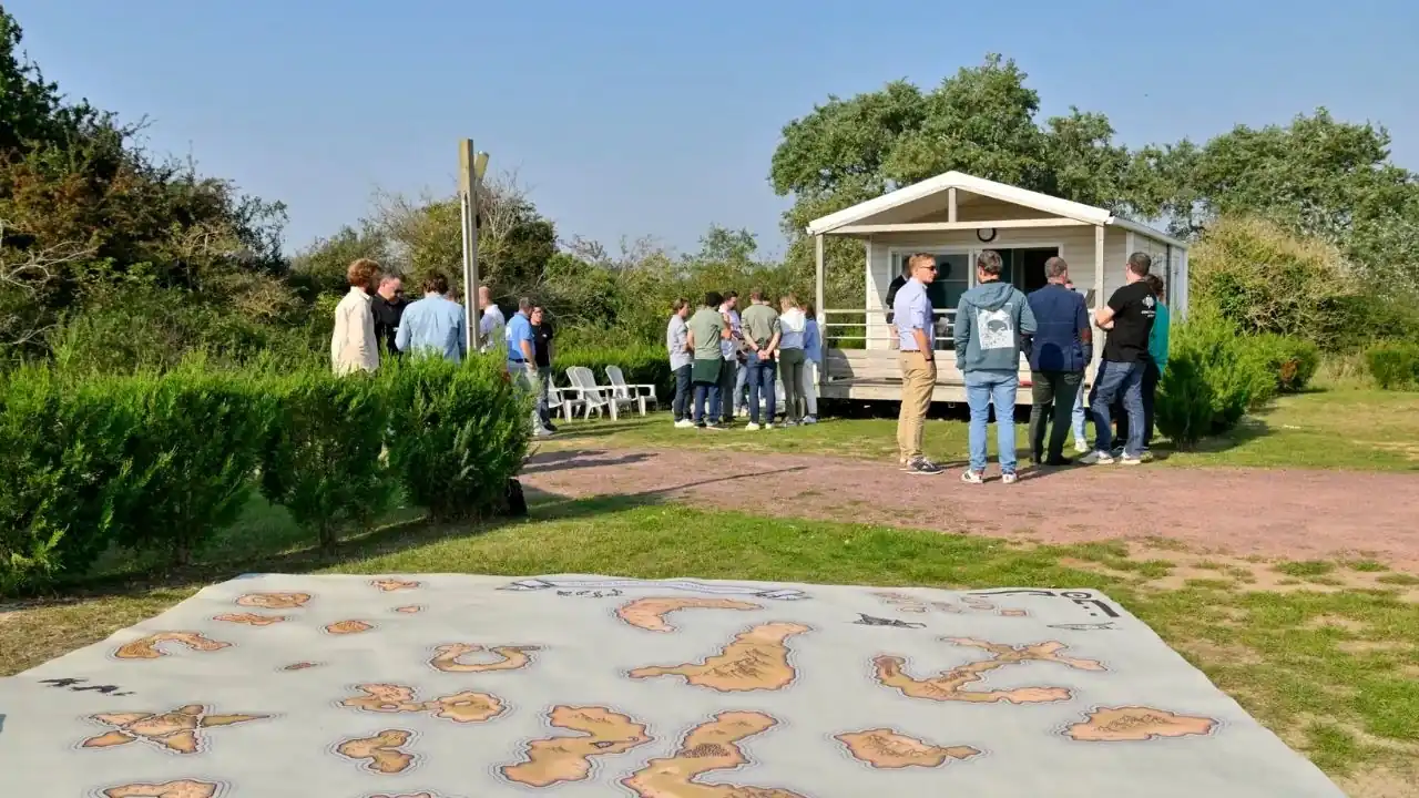 Group cohesion activity in Normandy Group cohesion activity in Normandy