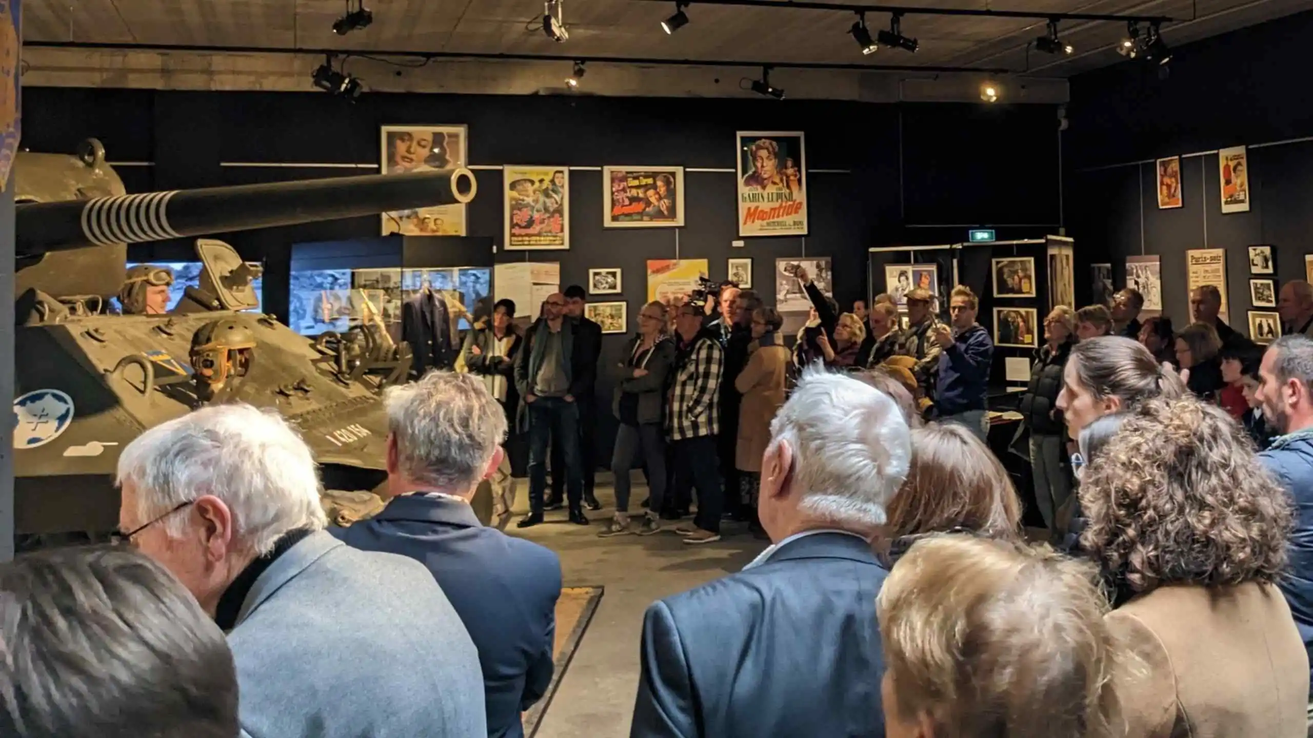 Inauguration de l'exposition Jean Gabin au Normandy Victory Museum en 2023 Inauguration de l'exposition Jean Gabin au Normandy Victory Museum en 2023