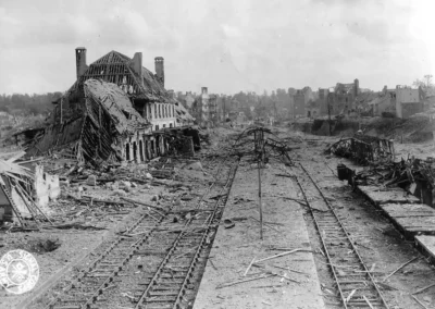 Saint-Lô, la estación de tren destruida