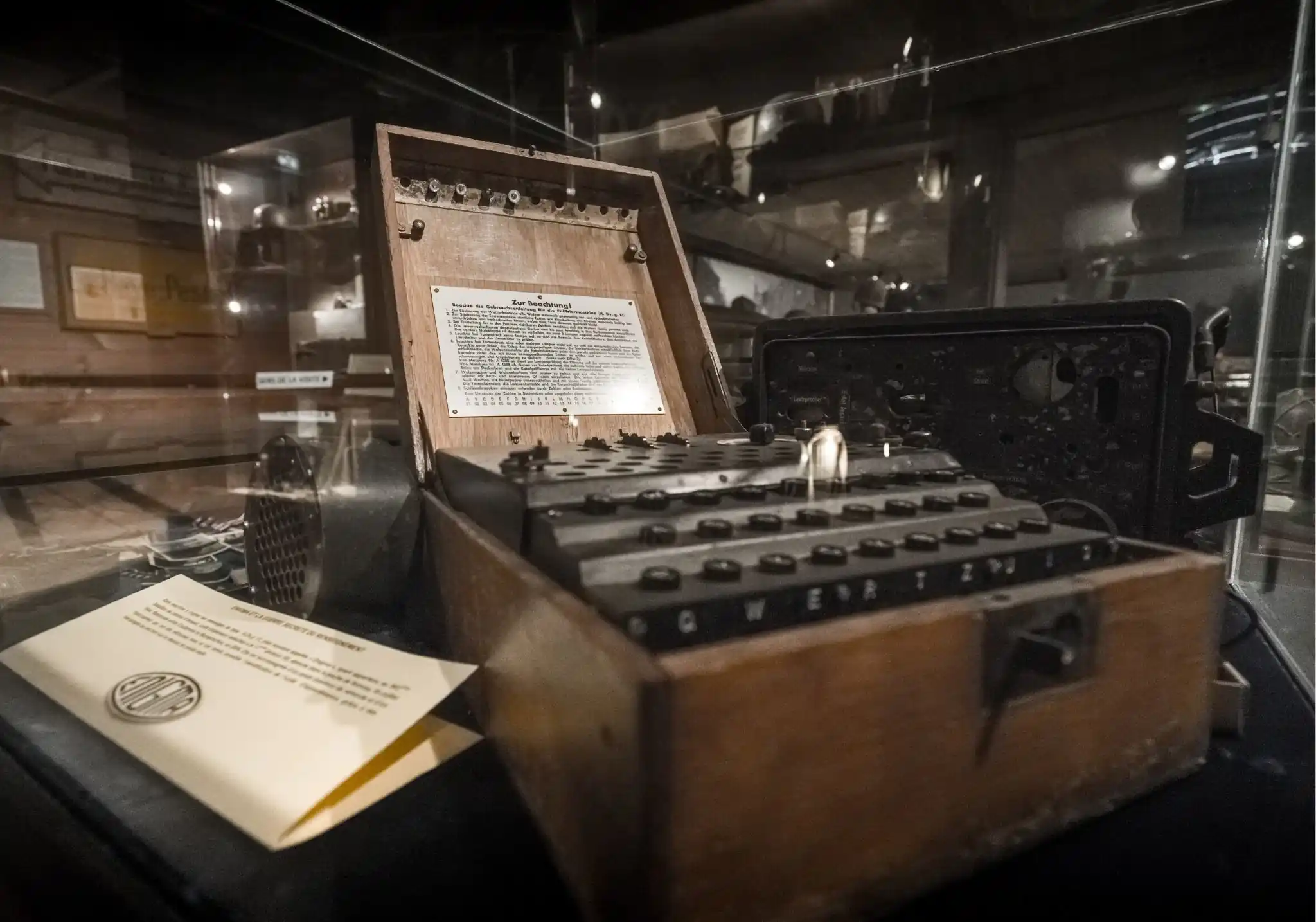 A closer look at the Enigma machine Normandy Victory Museum