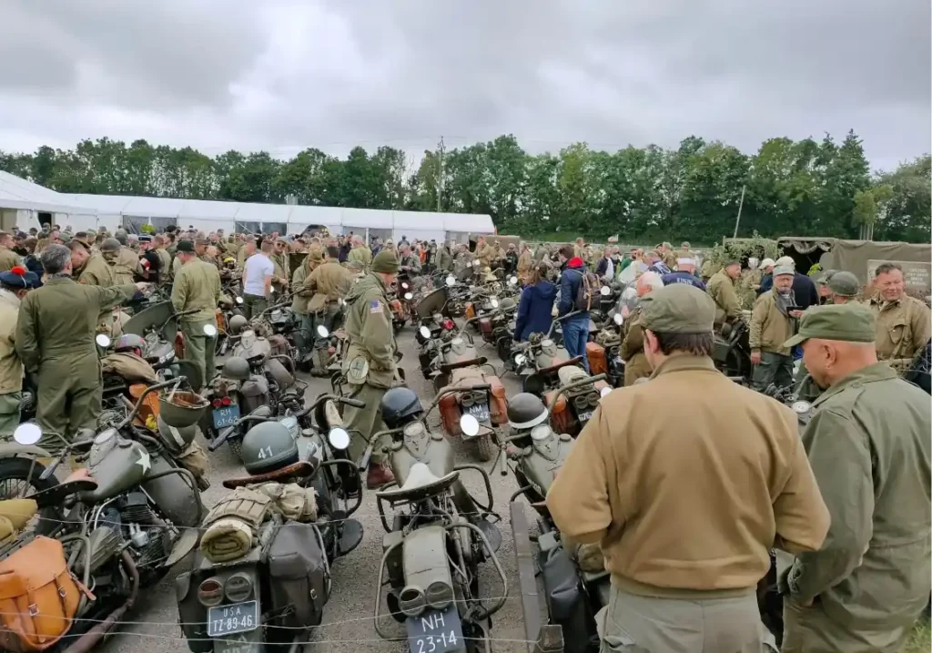 80e D-Day 2024 Rassemblement de motos anciennes