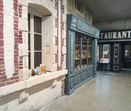 Entrance to the A10 Canteen restaurant near the Normandy Victory Museum