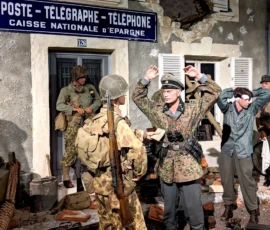 Patton in Avranches, museum scene